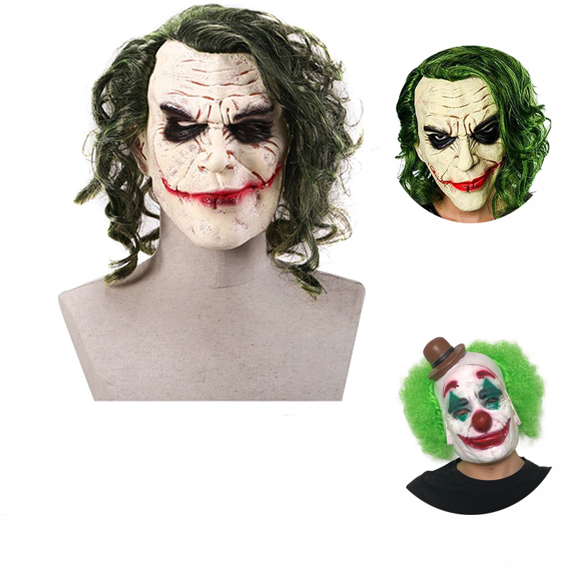 Disfraz de máscara de látex Payaso Joker Cosplay Hombre Máscara de