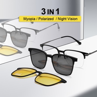 Gafas de visión nocturna antideslumbrantes para hombres y mujeres, gafas de  sol de medio marco para