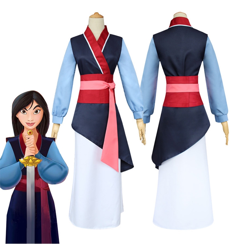 Para Mujer Disfraz De Mulan Disney Vestido Elegante De Princesa