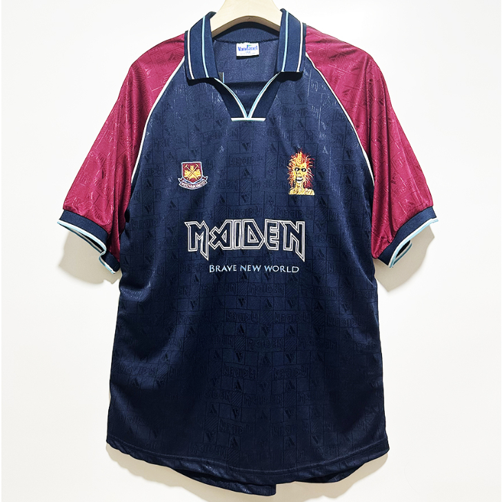 1999 West Ham IRON MAIDEN Camiseta De Futbol Retro En Casa De Calidad Superior Shopee Colombia