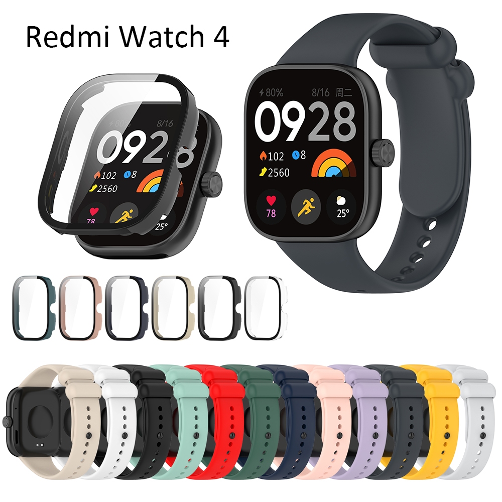 Funda Para Redmi watch 4 Correas De Vidrio Templado protector De Pantalla  Cable USB Fundas Para Relojes Inteligentes De Moda