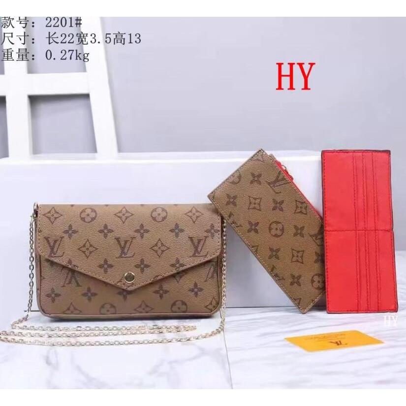 Bolso louis best sale vuitton tres piezas