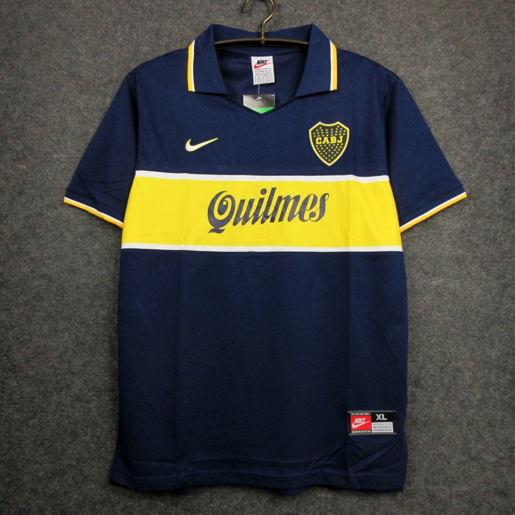 Camiseta retro boca juniors hotsell