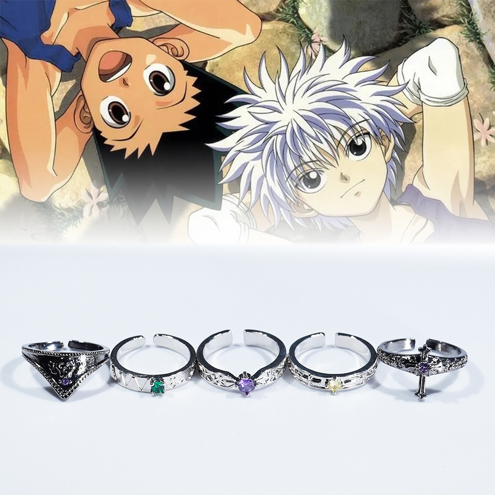 Anime Hunter X Anillo Phantom Troupe GON Killua Kurapika Chrollo Anillos De Metal Halloween Cosplay Accesorios Regalos Shopee Colombia