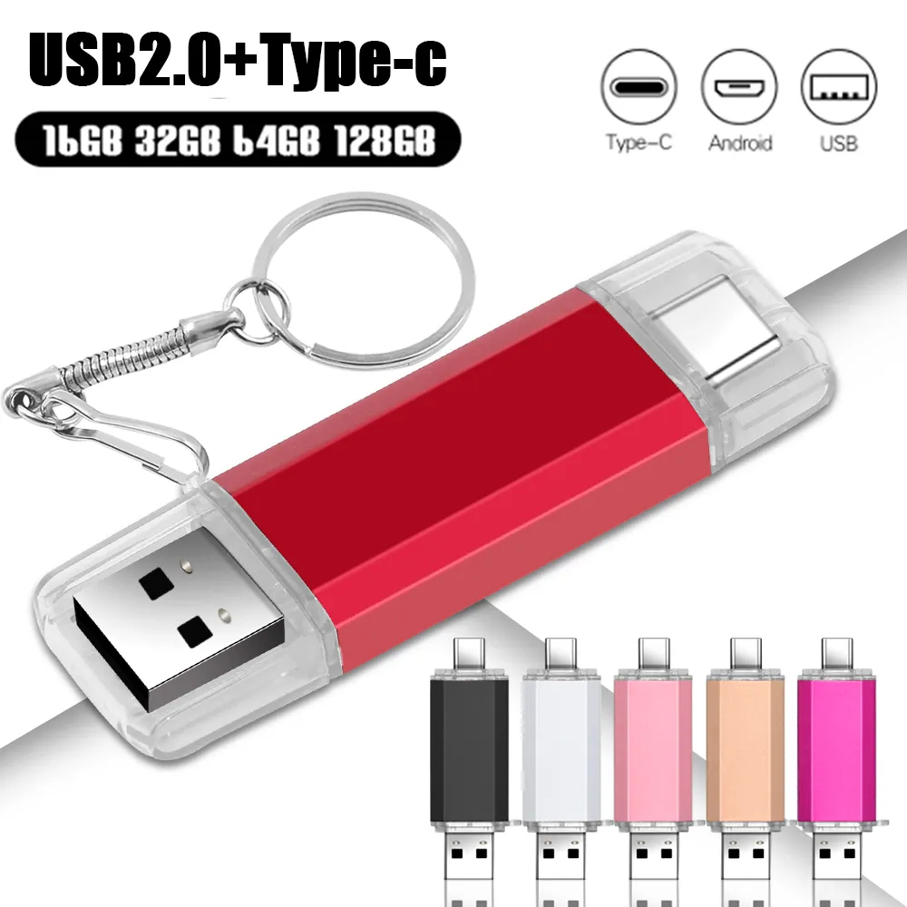 Comprar Kodak K273 Unidad Flash USB Metal USB 3.2 Pendrive 128GB Tipo c OTG  64GB para llaves cle usb para smartphone