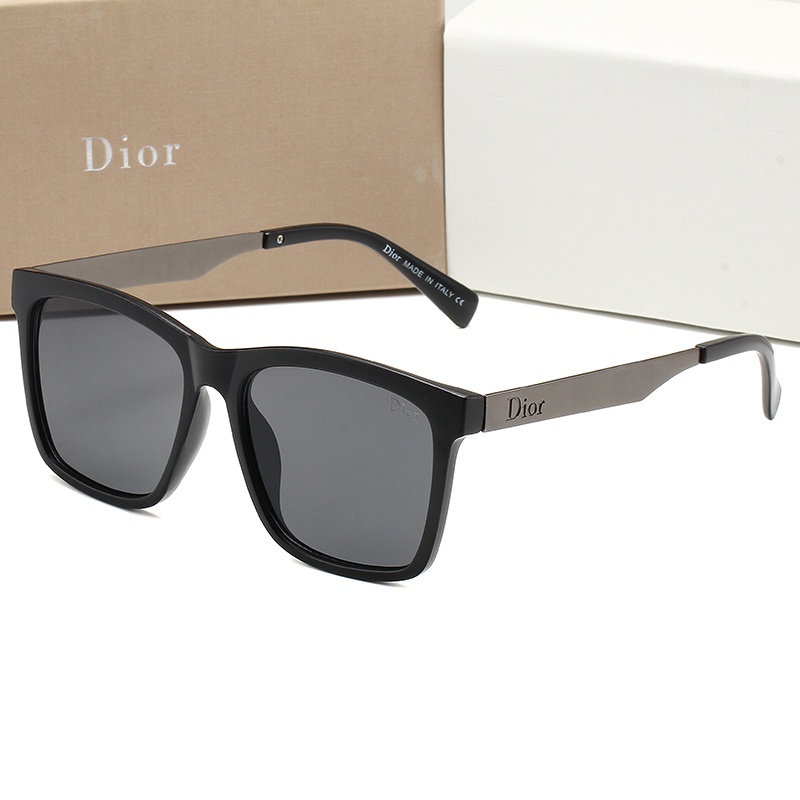 Gafas De Sol Dior De Lujo Para Hombres Y Mujeres De Viaje Cuadradas Elegante Marca De Disenador vintage UV400