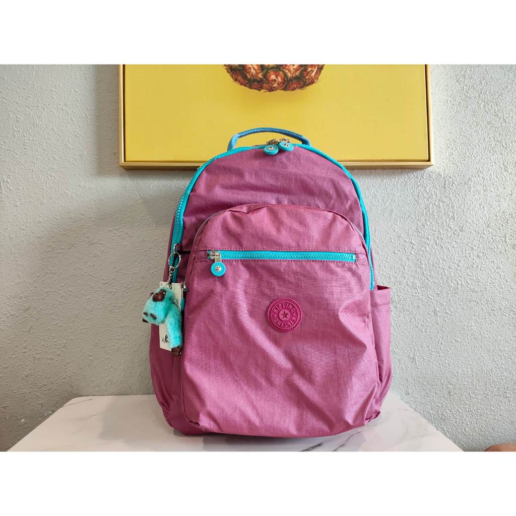 Kipling Mochila De Gran Capacidad Para Mujer color Metalico Bolsa Escolar Impermeable Para Estudiantes K21305 23 Colores Shopee Colombia