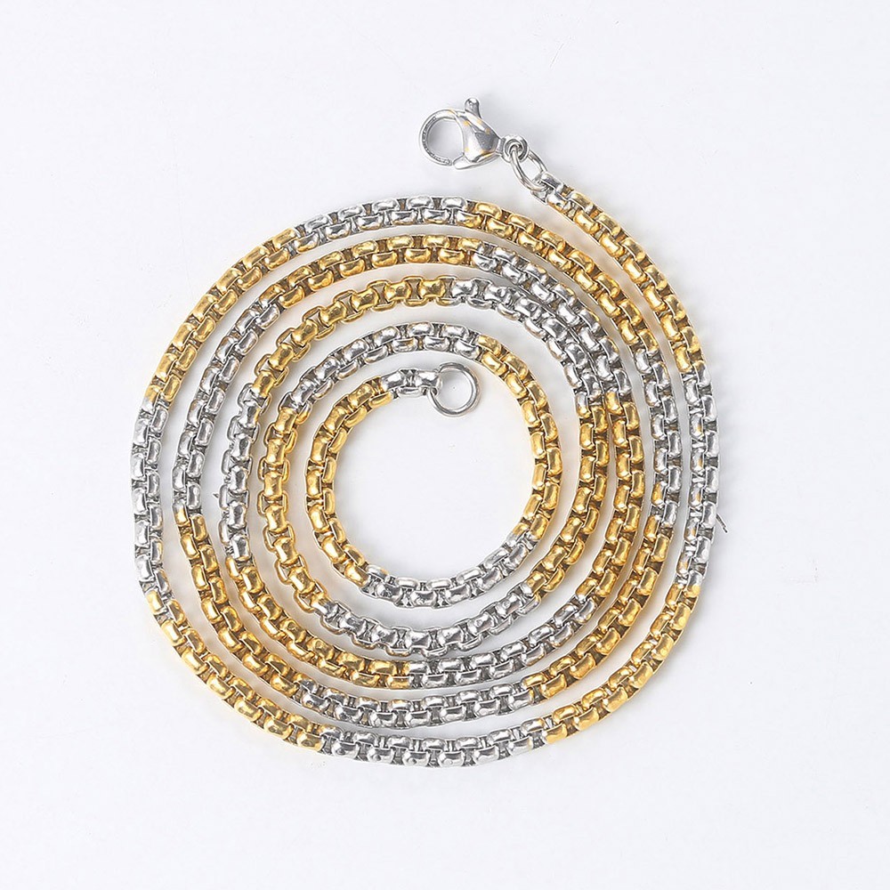 Collares De Cadena De Cuerda Trenzada De Color Dorado Para Hombres Hip ...