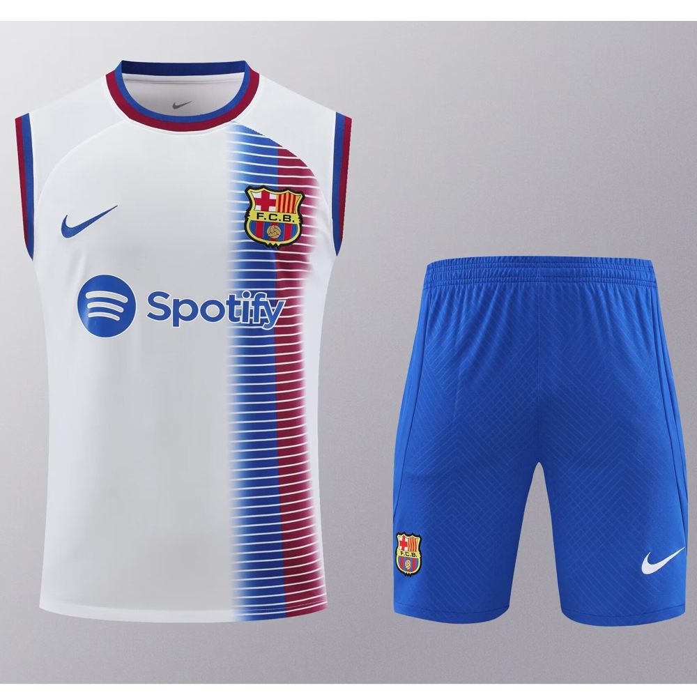 Temporada 202425 Barcelona Blanco Camiseta De Entrenamiento Conjuntos