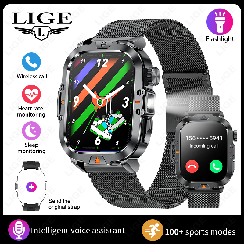 Reloj Digital Reloj Inteligente Lige Hombre Reloj Digital Militar