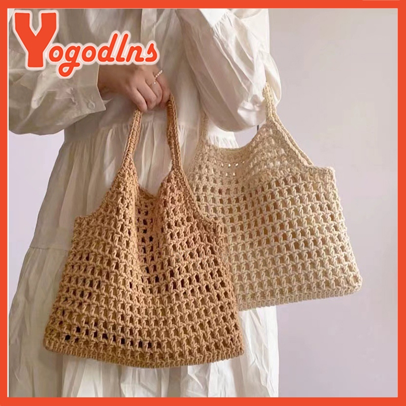 Bolsos Tejidos Crochet Bolsa De Playa De Verano Tejido A Mano