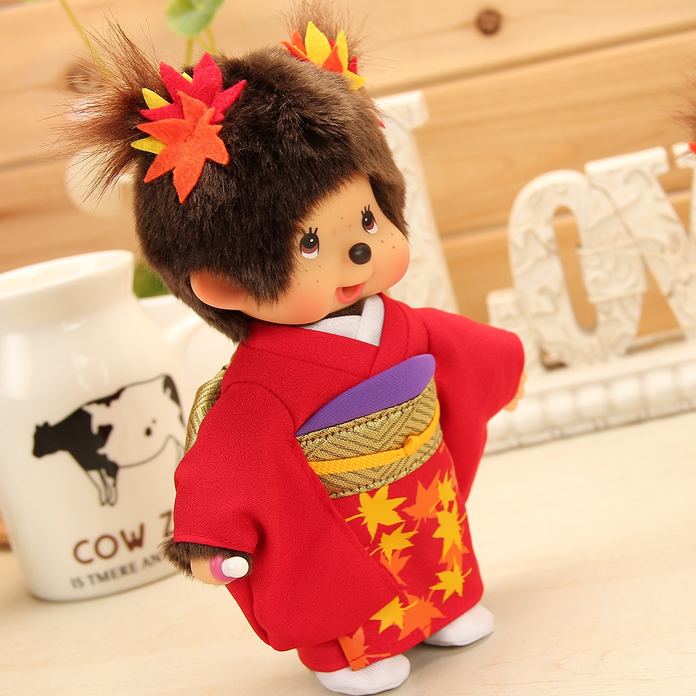 PELUCHE KIKI NEUVE en boîte Monchhichi sekiguchi avec pull bonnet