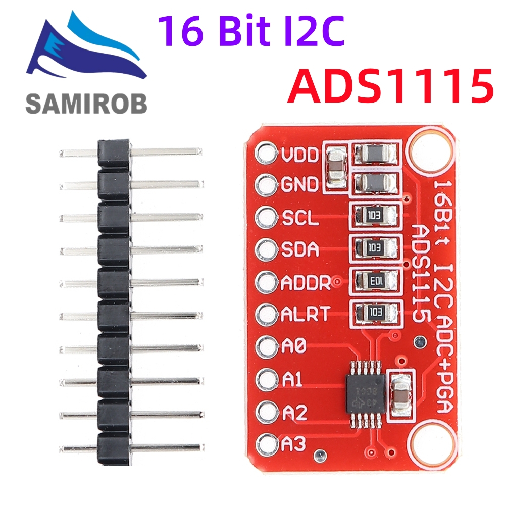 Modulo MCP3424 ADC I2C 4 Canali - Alta Precisione 18 Bit, Per Raspberry Pi E Arduino
