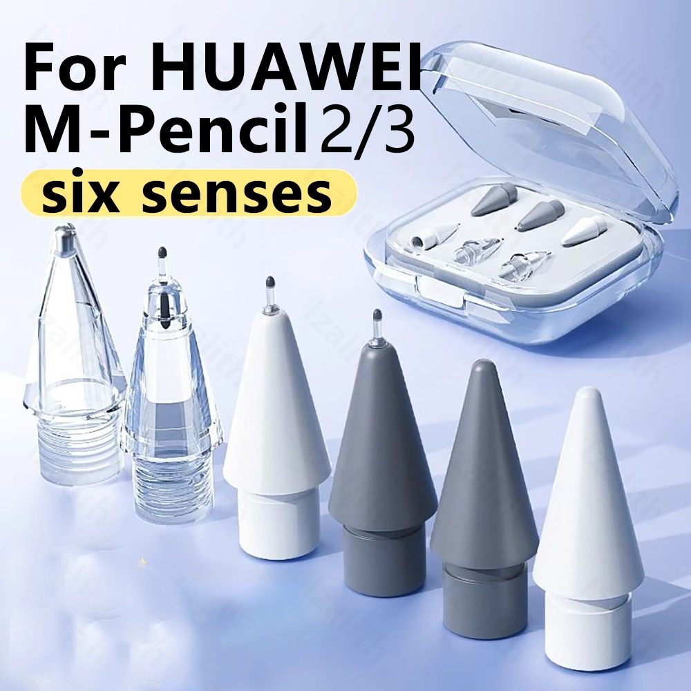 4 Punte Di Ricambio Per Huawei M-Pencil E Honor Magic-Pencil – Set Con Punte Morbide (blu) E Dure (rosse) - 4