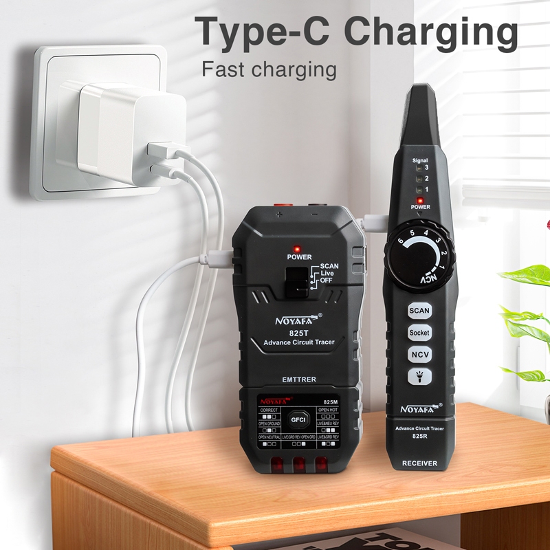 NOYAFA NF-825 TMR Medidor De Cable Óptico Tracer Probador De Red ...