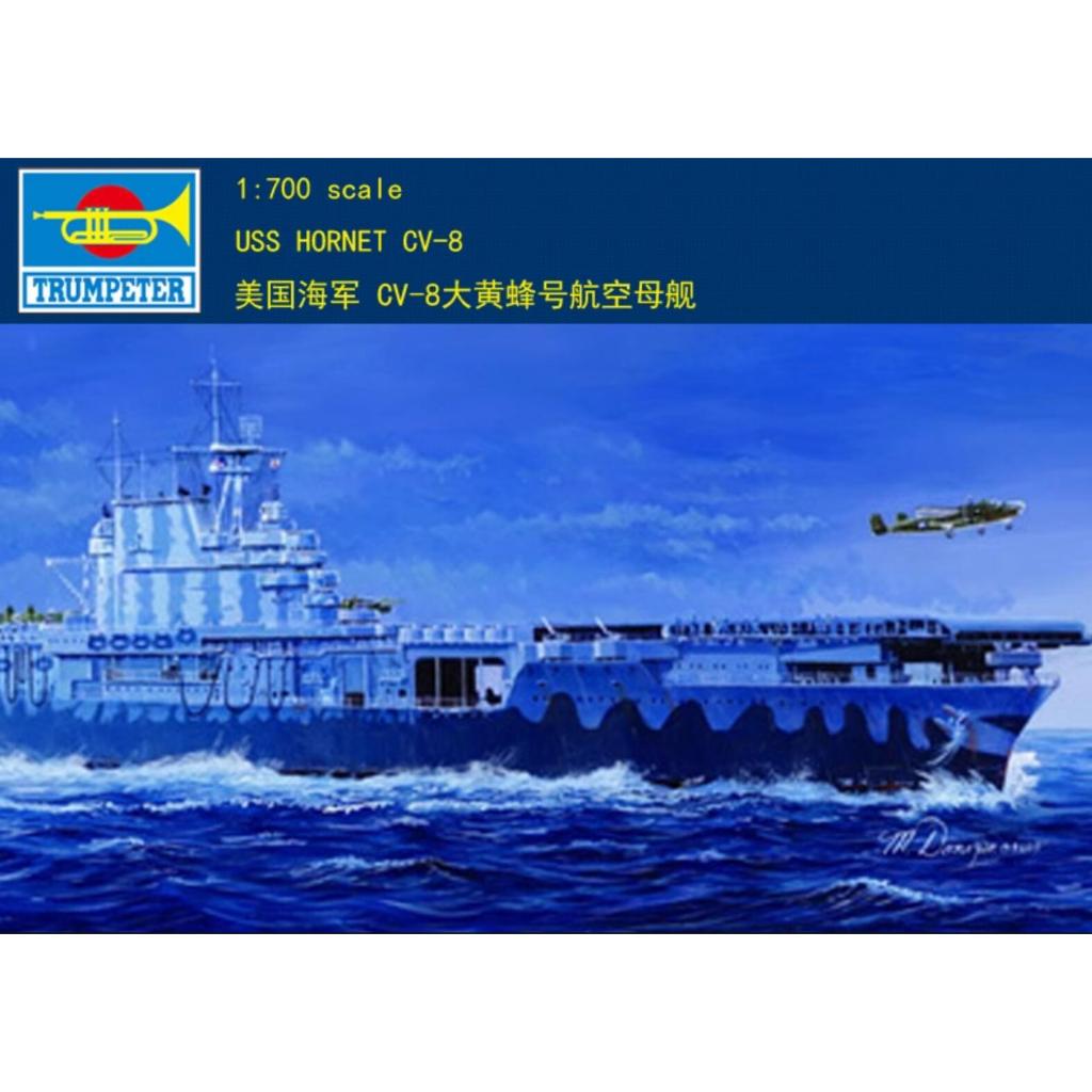 Trumpeter 1/700 WWII USN Aircraft Carrier USS Hornet CV-8