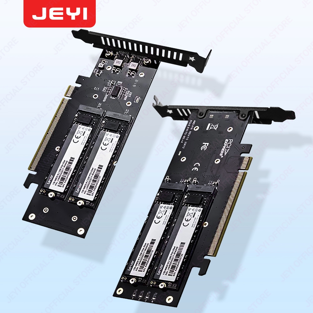 Adaptador de 4 puertos M.2 NVME SSD a PCIE X16, tarjeta