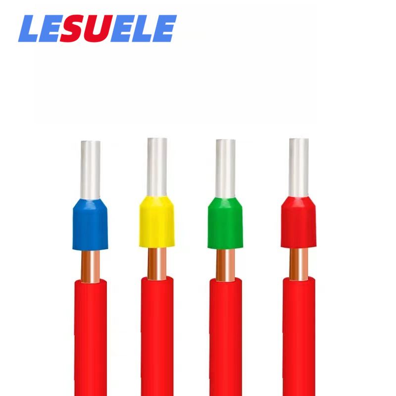 LESU100PCS Aislado Ferroles Crimp Terminal Cable Final Conector E0508 ...