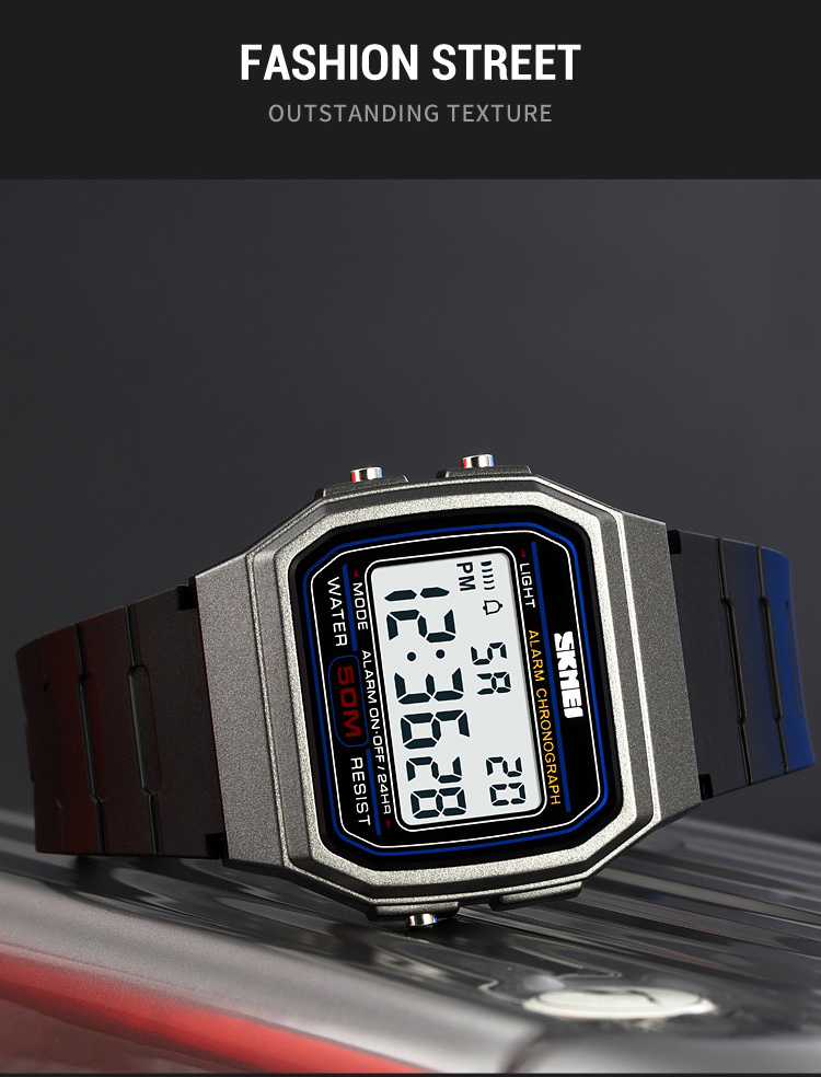 SKMEI Reloj De Marca Militar Multifunción Luminoso Digital