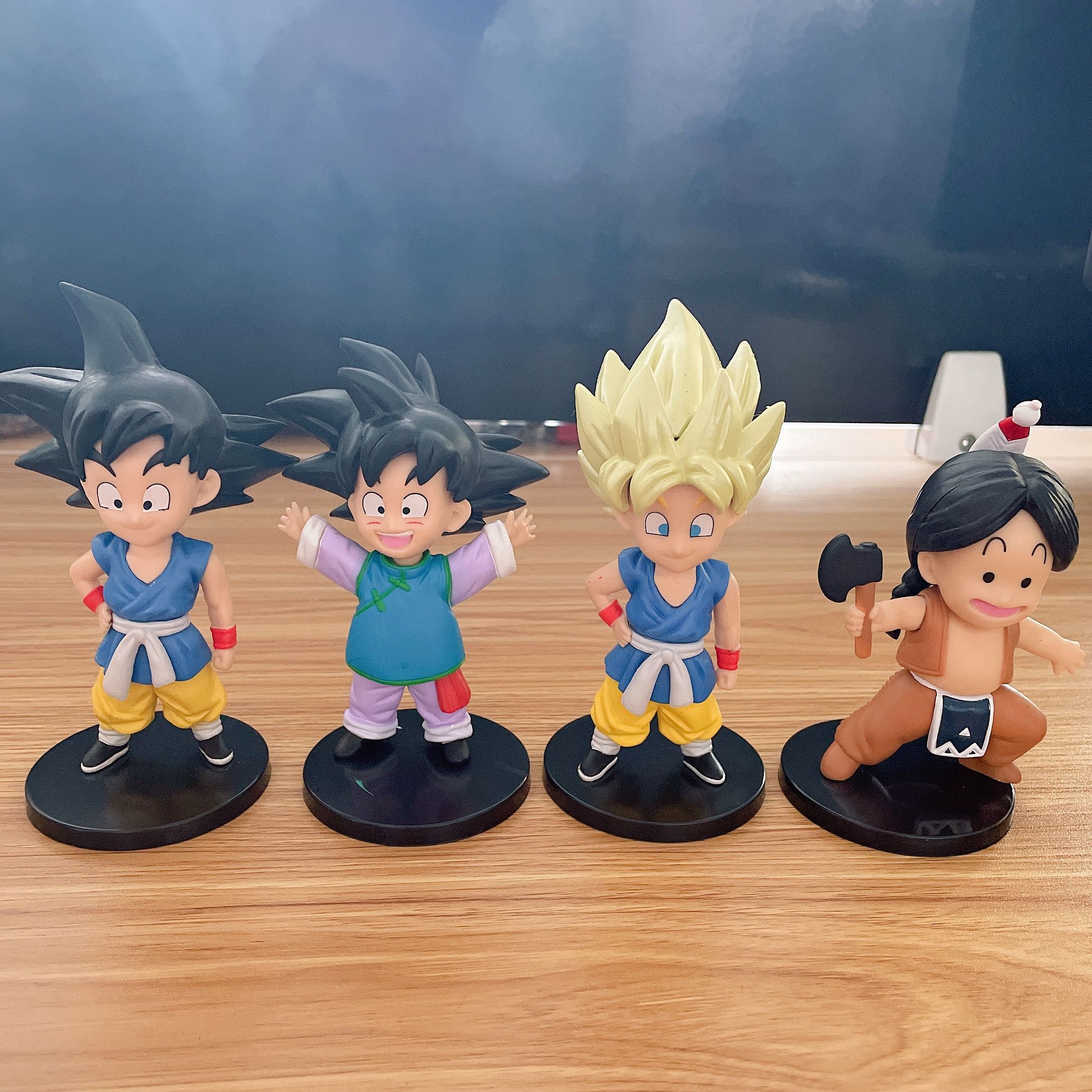 7Pcs/Set 11cm Anime Dragão Bola Troncos Bulma Son Goku Kakarotto Filho  Gohan Goten Pan Ação Figura Pvc Modelo Brinquedos