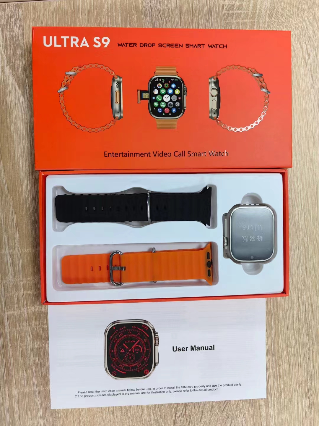 4G Tarjeta SIM 】 Reloj Inteligente S9 Ultra Doble Cámara Niños