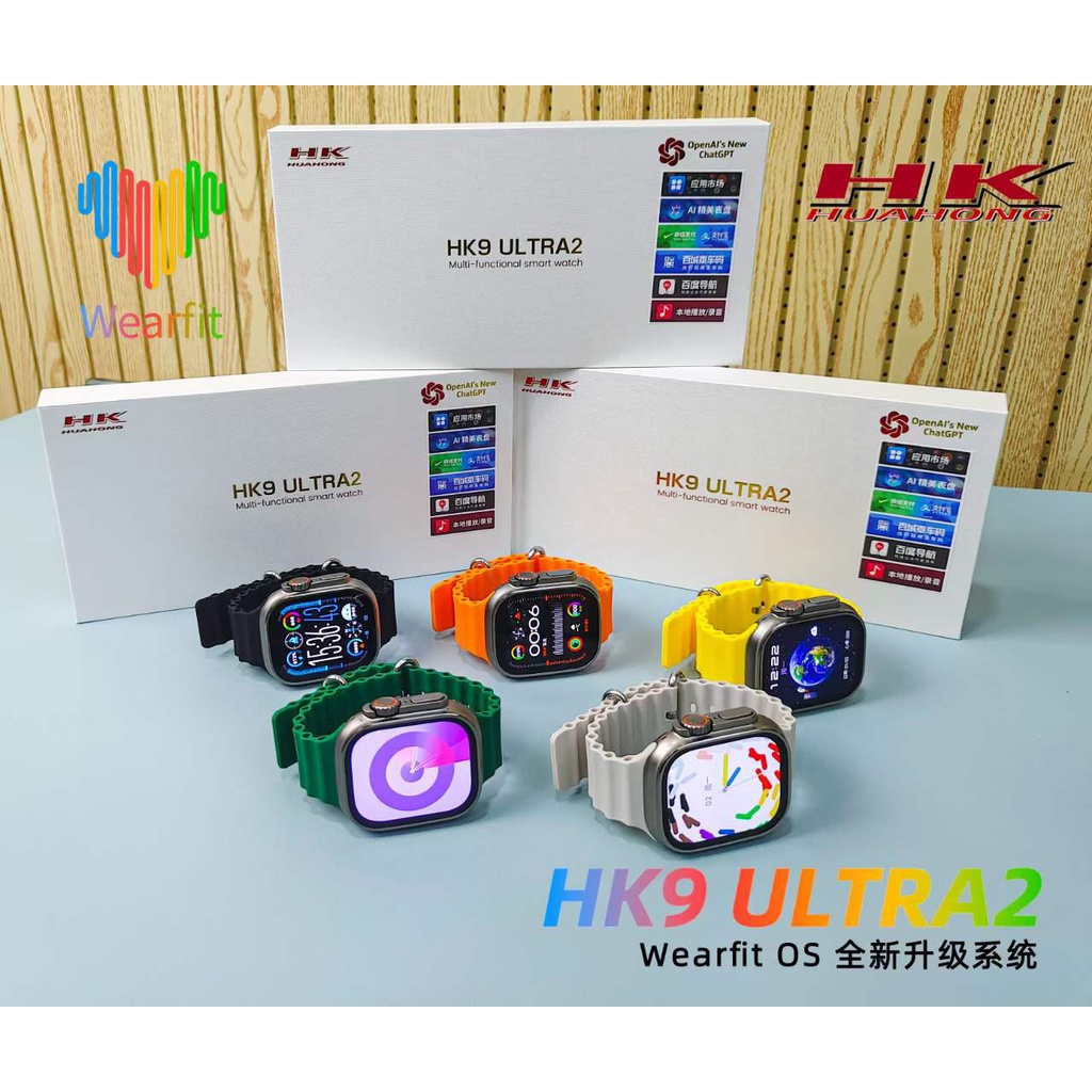 AMOLED HK9 Pro Plus Ultra 2 Smartwatch 2GB De Almacenamiento HK8 Max Gen2  Reloj Actualizado 9 NFC Relojes Inteligentes Para Hombres PK Hello Watch 3