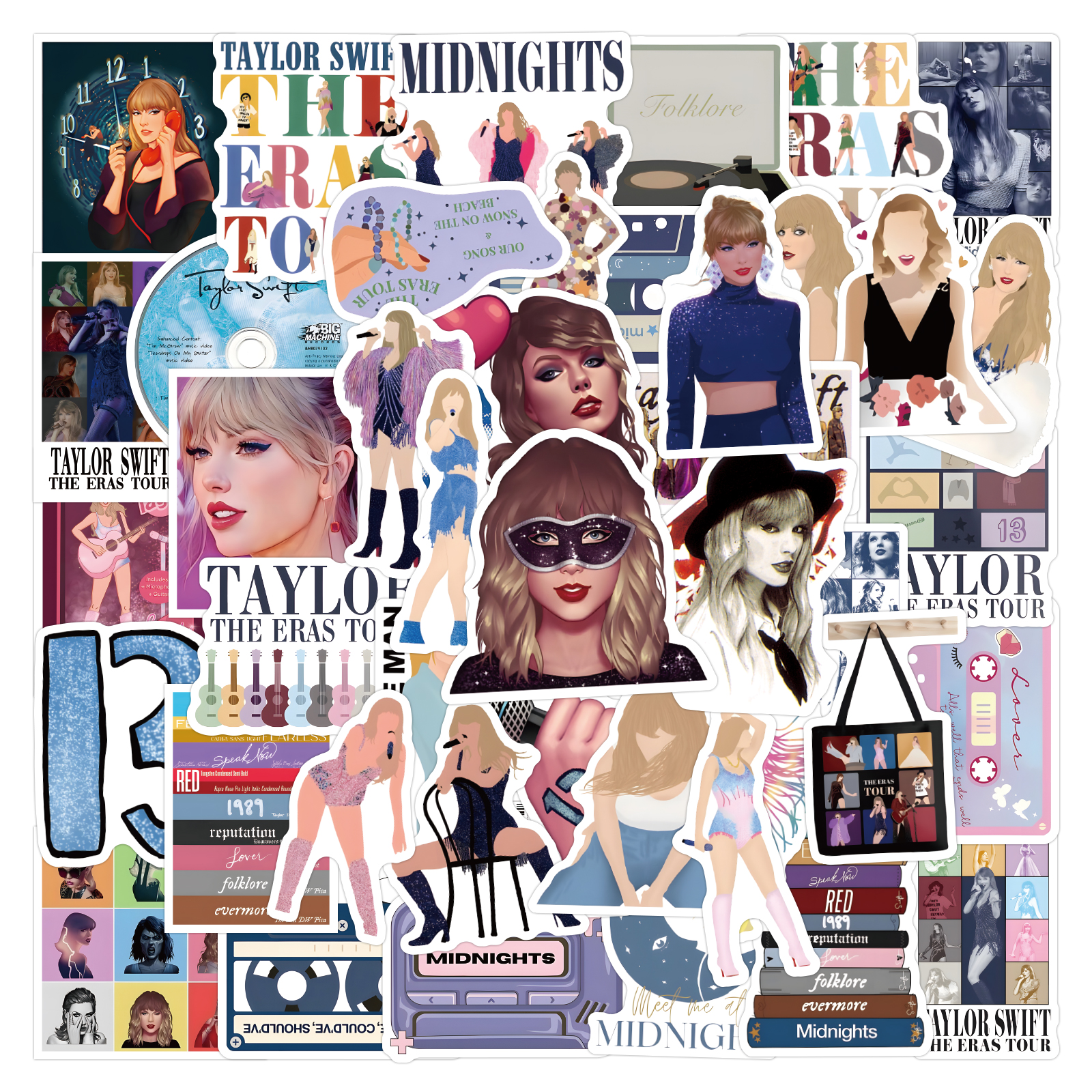 Taylor Swift Eras Vinilos jaspeados | Pegatina