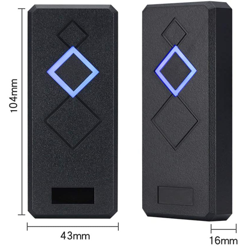 Resistente Al Agua 125KHZ RFID Reader Support Wiegand26/34 Bit Tarjeta ...