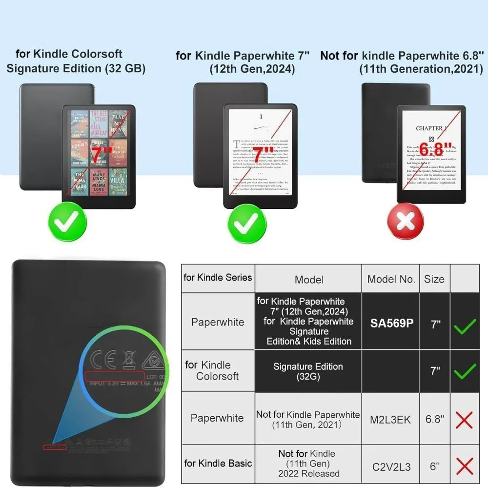Etui Z Klapką Uchwytem Na Rękę Do Amazon KKindle Paperwhite 7 Inch 2024 - Sklep