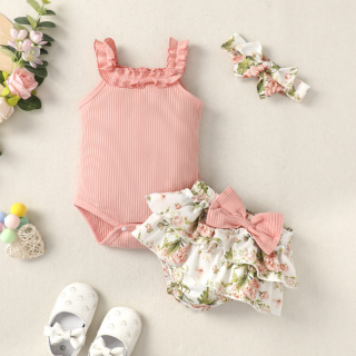 conjunto de ropa para niñas bebes de meses conjuntos 2 piezas bebe niña  flores