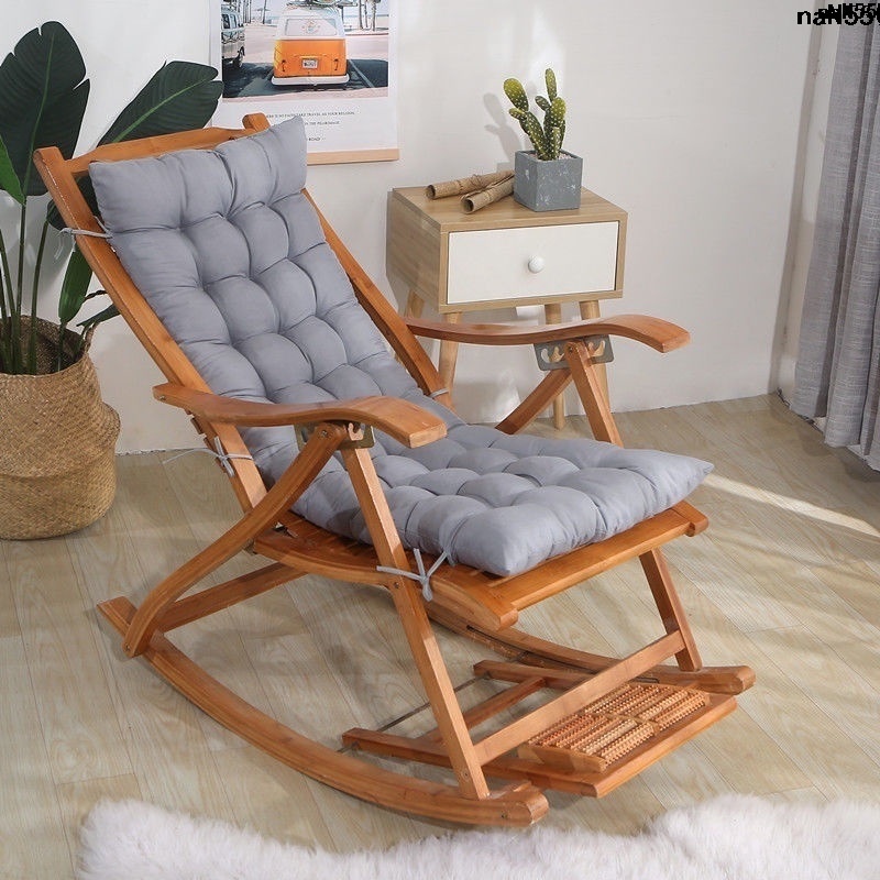 Cojín Reclinable Plegable De Felpa - 125x48 Cm, Para Sillas De Jardín, Hamacas O Suelo, Algodón, Transpirable
