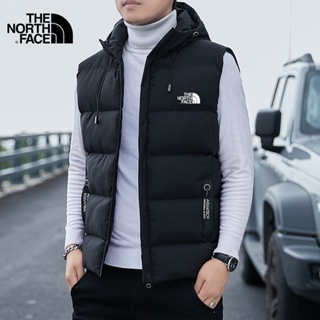 The North Face 2021 Invierno De Los Hombres Al Aire Libre Engrosado  Caliente Abajo Chaqueta Chaleco Pareja Con Capucha Sin Mangas .