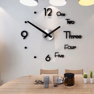 Reloj de Pared Espejo 3D Autoadhesivo Forma de Tetera y Taza