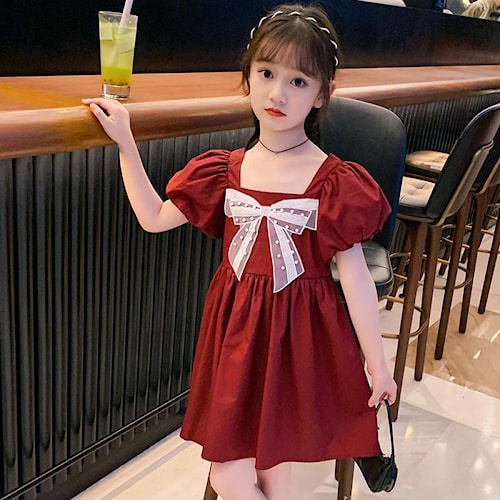 Pigmalión extraño compensación Ropa coreana para niñas vestido de cinta de encaje de manga corta K57 |  Shopee Colombia