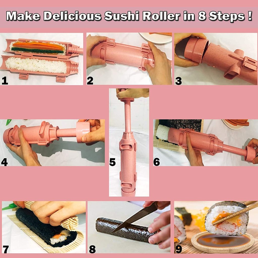 Bazooka Sushi Roller Cocina Herramientas de cocina Tubo Forma Sushi Molde