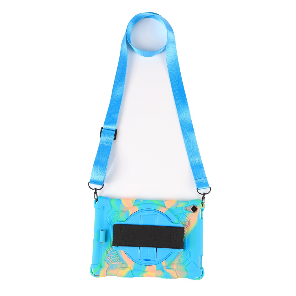 Funda protectora para tablet Lenovo Tab M8 TB-8505/TB-8705 (8.0) Funda protectora a prueba de golpes para niños con soporte giratorio ligero y duradero, correa para el hombro Funda protectora