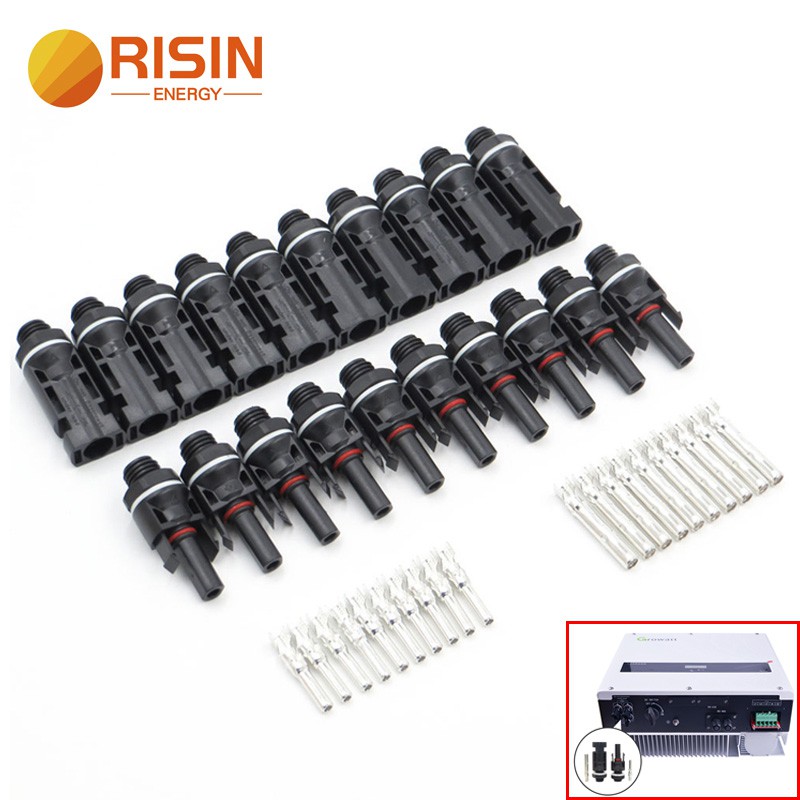 Risin 10 Pares MC4 Enchufe Solar 1000V IP67 2.5mm2 4mm2 6mm2 Conector  Fotovoltaico En Sistema De Panel