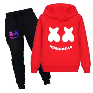 3 15 A os Marshmello Ni os Sudaderas Con Capucha Pantalones 2pcs