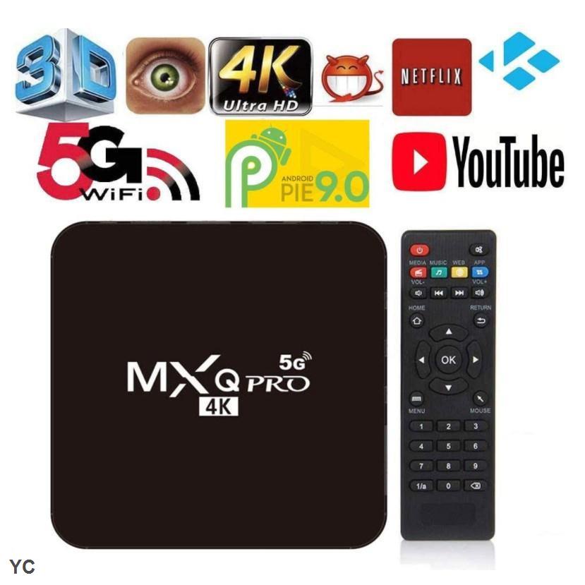 MXQ Pro 5g 4K smart TV box 16GB/256gb WiFi Android HD set top