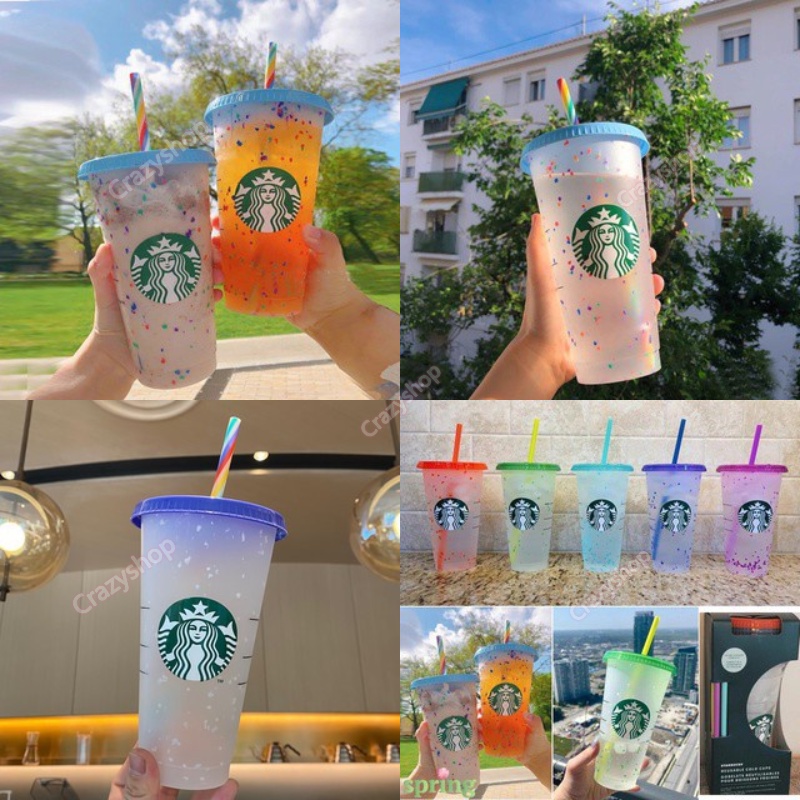 Starbucks tiene un *HERMOSO* vaso que cambia de color y tiene confetti