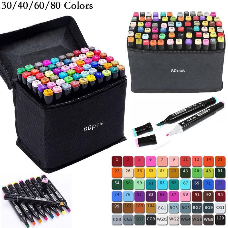 Alcohol markers touch kit 168pcs tote bag
