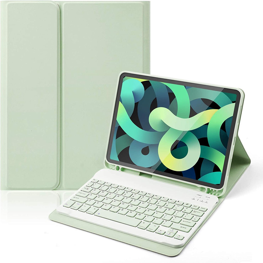 Funda de teclado inalámbrico para iPad Mini 5/Mini 4, carcasa de aleación  de plástico, funda inteligente con función de apagado y encendido