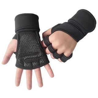 Guantes De Levantamiento De Pesas/Mujeres Hombres Fitness Deportes  Culturismo Gimnasio Puños Guante/Mano Protección De La Palma