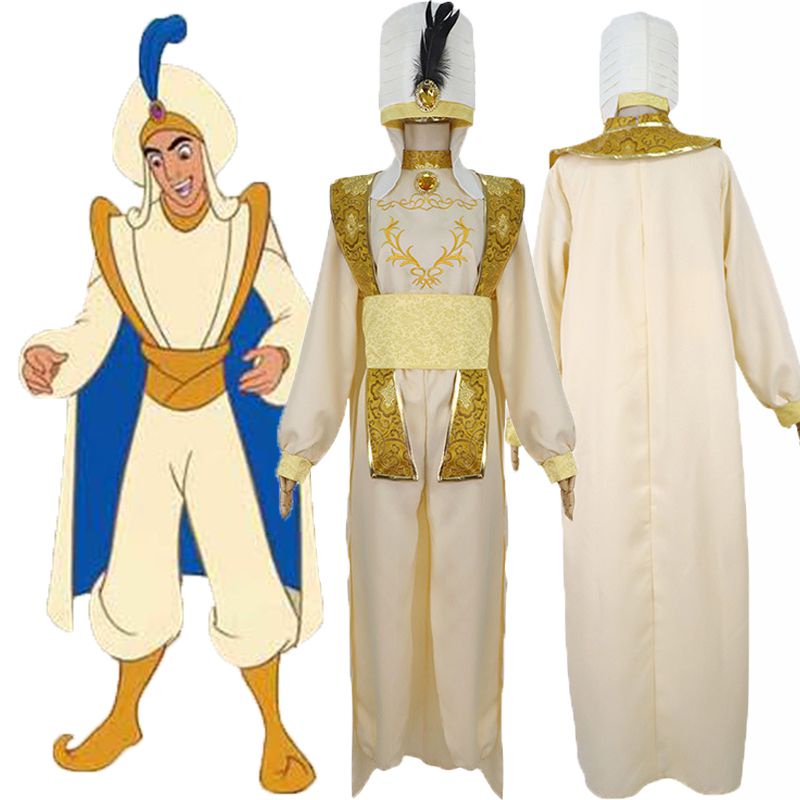 Príncipe Árabe Aladino Adulto Cosplay Traje De Fiesta De Disfraces