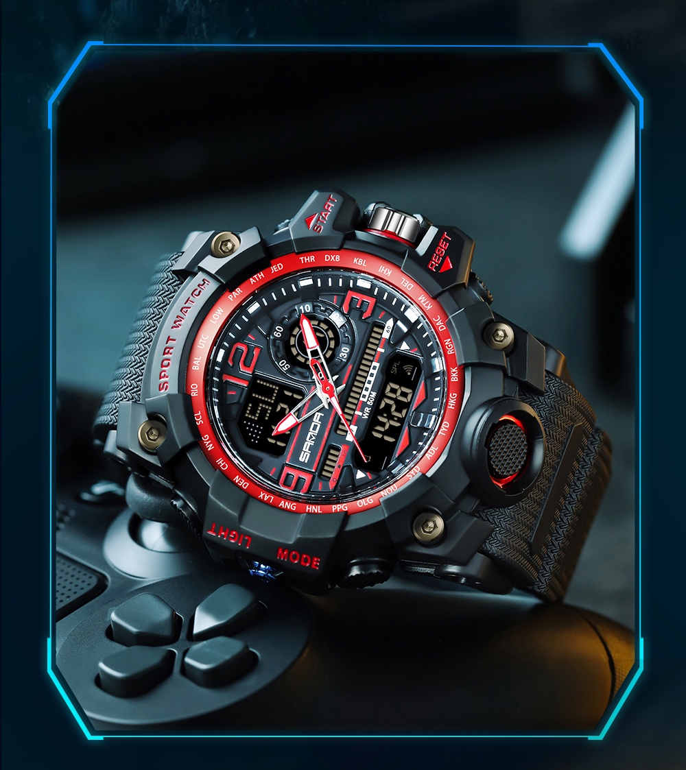 🔥 RELOJES MILITARES PARA CIVILES 🥇⌚ Relojes deportivos de marca G-shock y  Sanda con diseño militar 