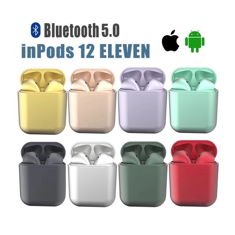 Auriculares inalámbricos Bluetooth 5.3 compatibles con iPhone 12 13 14 Pro  Max, IPX7 impermeable TWS estéreo auriculares en el oído integrados con