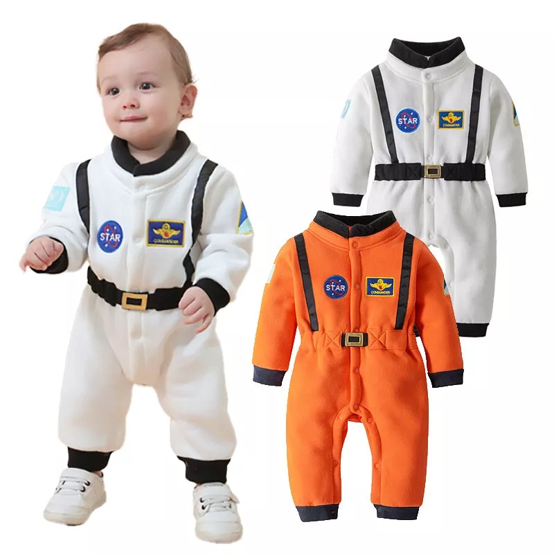 Traje de astronauta rosa para bebé, Traje de astronauta de bebé