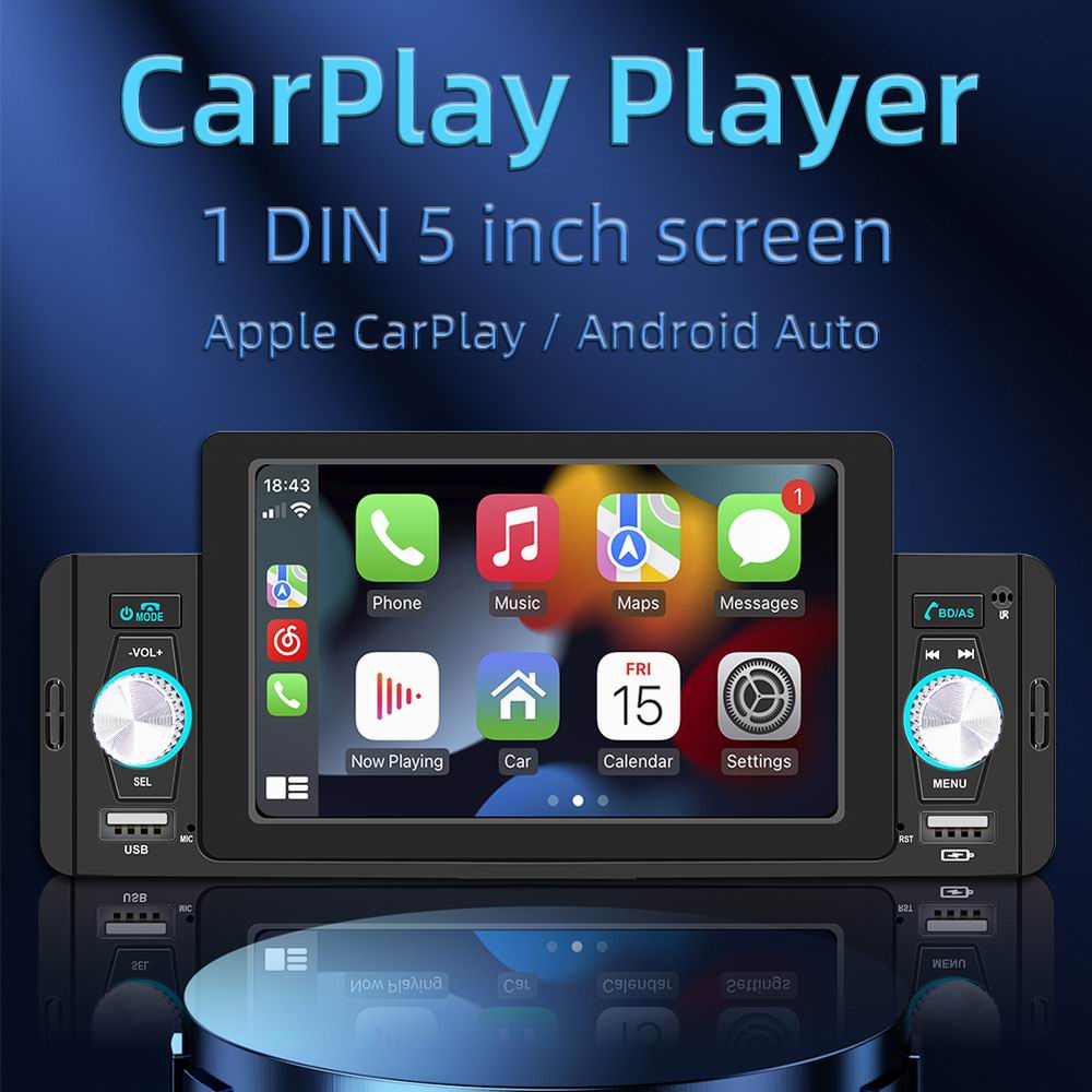 5 autoradios con pantalla, Android Auto y con tamaño 1 DIN para