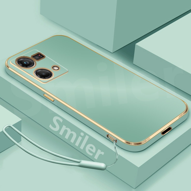GOKEN Cover Portafoglio Per OPPO Reno 7 4G - Custodia Flip In PU Con Slot Carte E Portamonete, Chiusura Magnetica, Design 3D Rosa Oro, Incluye Cordino