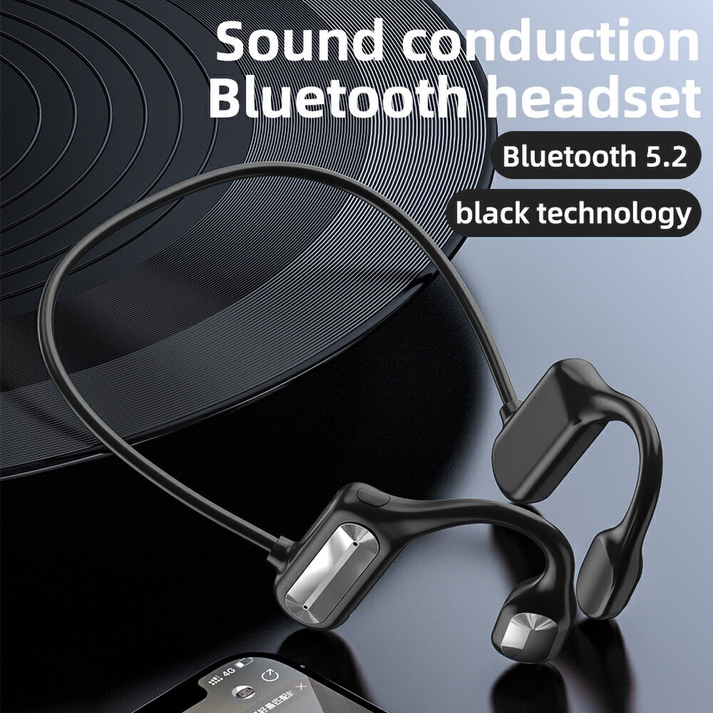 Auriculares Bluetooth 5.2, Auriculares Inalámbricos Bluetooth con Gancho  para la Oreja Manos Libres, Auriculares Ultraligeros Impermeables con  Gancho